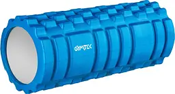 Масажний ролик Gymtek для йоги та фітнесу EVA 33*14см синій