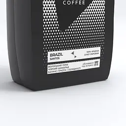 Кава у зернах Bedoin Coffee Бразилія Сантос 1 кг - мініатюра 2