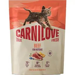 Сухий корм для кошенят Carnilove True Fresh Beef Kitten яловичина 400 г