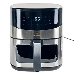 Аерофритюрниця Crownberg CB-5554 з антипригарною чашею безолійна 6.5л 2000Вт Чорний - мініатюра 2