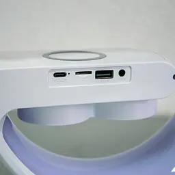 Настільний смарт нічник RGB світильник з бездротовою зарядкою Bluetooth колонка G11 15W BT - мініатюра 5