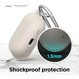 Чохол Elago Liquid Hybrid Hang Case White для AirPods Pro 2nd Gen білий (EAPP2RH-HANG-WH) - мініатюра 4