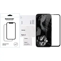 Скло захисне BeCover Google Pixel 8a Black (711663) - мініатюра 4