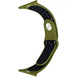 Ремінець Apple Watch Nike Sport 42/44/45/46/49 mm Olive Чорний S
