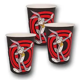 Стакани  паперові одноразові для напоїв об'ємом 400 мл Bugs Bunny 50 шт/уп. - мініатюра 2