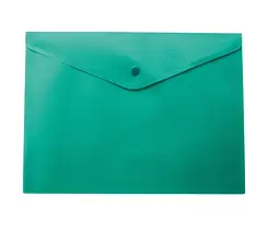 Папка-конверт, на кнопке, А5, BM.3935-99 BUROMAX, матовый полупрозр.пластик (4823078953421) Зелений