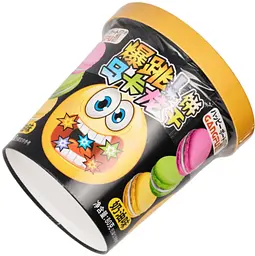 Печиво Макарон Gangfu Creamy Popping Candy з кремовим смаком і вибуховою карамелью 80г - мініатюра 4