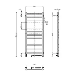 Сушарка для рушників Navin Авангард 480x1200 (12-228055-4812) - мініатюра 7