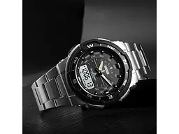 Чоловічий наручний годинник 1370SI Silver Skmei acs0030785 - мініатюра 5