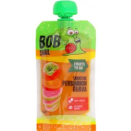 Фруктовое пюре-смузи Bob Snail Хурма-Розовая гуава 120 г (4820219343165)