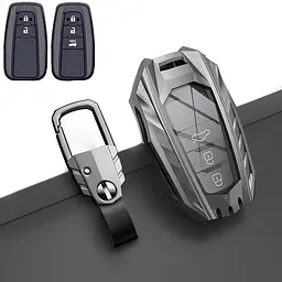 Чохол для автоключів Toyota із карабіном темний хром оригінал (YA0053)