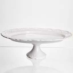 Блюдо на ніжці порцелянове Pearl 25,5 см Yiwu 120-YH-HG050