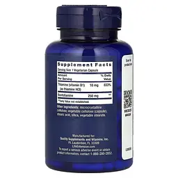 Бенфотіамін Life Extension Mega Benfotiamine 250 mg, 120 вегакапсул для підтримки рівня цукру в крові - мініатюра 2