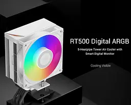Кулер для процесора PcCooler RT500 Digital ARGB White (RT500 Digital ARGB WH) - мініатюра 14