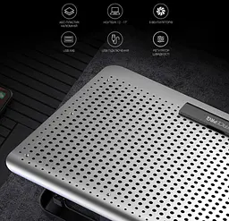 Охолоджувальна підставка для ноутбука до 17 дюймів OfficePro OPCP-620 2xUSB 6xfans - мініатюра 5
