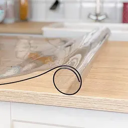 М'яке скло Прозора силіконова скатертину на стіл Soft Glass Захист для меблів 1.0х1.5 м (товщина 0.5 мм) - мініатюра 3