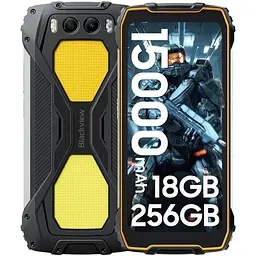 Смартфон Blackview BV7300 6/256GB з акумулятором 15000 мАг чорно-жовтий - мініатюра 3