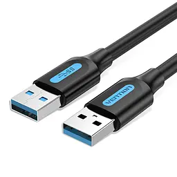 Кабель Vention CONBI USB 3.0 USB-A - USB-A 3 м чорний (CONBI)