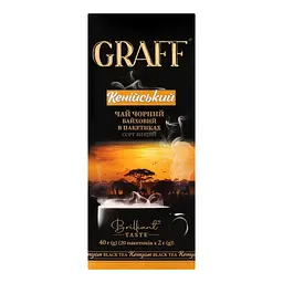 Чай чорний Graff Kenyan в пакетиках 40 г (20 шт. х 2 г)  - мініатюра 3