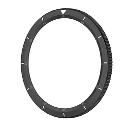 Безель металевий Sikai для смартгодинника Xiaomi Watch S3/S4 Black-white + захисне скло - мініатюра 4