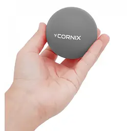 Масажний м'яч Cornix Lacrosse Ball 6.3 см XR-0120 Grey - мініатюра 2