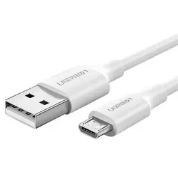 Дата кабель USB 2.0 AM to Micro 5P 1.0m US289 White Ugreen (60141)