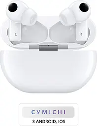 Навушники бездротові Huawei FreeBuds Pro Ceramic White (55033464) білі - мініатюра 8