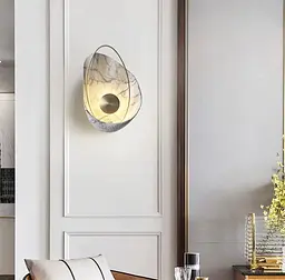 Бра Vele Luce з імітацією мармуру в білому кольорі Арт. W 1834 WT Line F - мініатюра 2