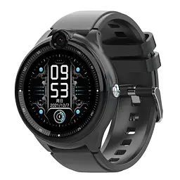 Смарт-годинник дитячі з відеодзвінком Wonlex KT26 Original WI-FI GPS SIM-карта Black (18343)