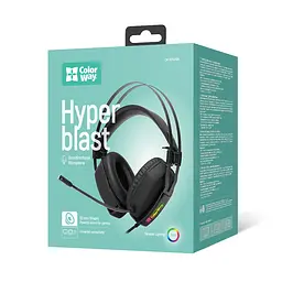 Гарнітура СolorWay Hyperblast RGB Чорний (CW-HPG05BK) - мініатюра 5