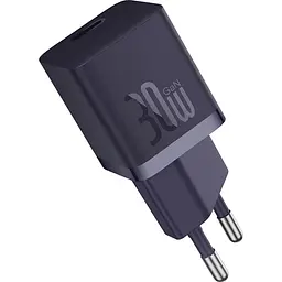 Мережевий зарядний пристрій Baseus GaN5 Fast Charger (mini) 1C 30W Purple (CCGN070705) [96291] - мініатюра 1