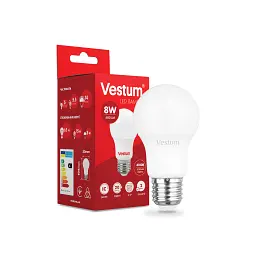 Лампочка Vestum A55 8W 4100K 220V E27 (1-VS-1107) - мініатюра 2