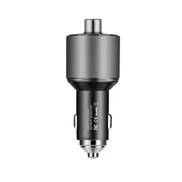 FM-трансмітер Hoco E19 Smart car wireless FM transmitter 2USB 2.4A Сірий - мініатюра 3