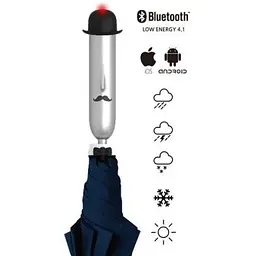 Смарт-парасолька Opus One Smart Umbrella Navi Blue - мініатюра 7
