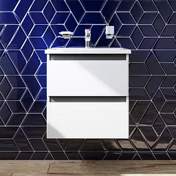 Тумба підвісна AM.PM X - Joy 55 см з умивальником M85-FHX0552-WC0552WG38 - мініатюра 2