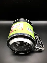 Кухоль-сито для просіювання борошна великий подвійне сито Ø 12.5 см, Kitchen Master Светло-серый 84106 - мініатюра 6