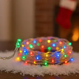 Гірлянда ColorWay LED 100 10м (8 функцій) різнокольорова (прозорий кабель) USB (CW-G-100L10UTMC) - мініатюра 2