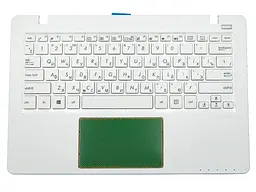 Клавіатура для ASUS F200, R202, X200 X200MA (RU White з кришкою). Оригінал.