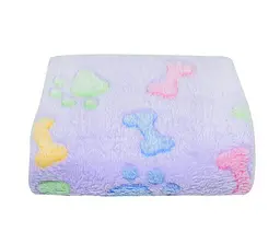 Плед для тварин Soft Flannel Fleece Dog Blanket Bone 50х75 см Фіолетовий - мініатюра 1