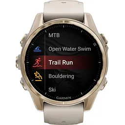 Смарт-годинник Garmin Fenix 8 AMOLED Sapphire 43mm Soft Gold with Fog Gray/Dark Sandstone Silicone Band (010-02903-10) [115093] - мініатюра 9