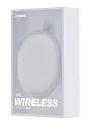 Бездротовий зарядний пристрій Baseus Jelly Wireless charger 15 W WXGD-02 White - мініатюра 2