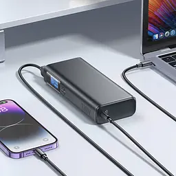 Портативна батарея Powerbank Hoco Q17B Electric 130W 20000mAh Grey - мініатюра 8