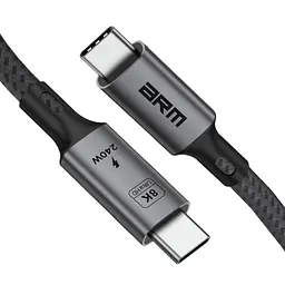 Дата кабель USB-C to USB-C 1.0m USB4 40Gbps 240W 8K60Hz black Armorstandart (ARM81921) - мініатюра 3
