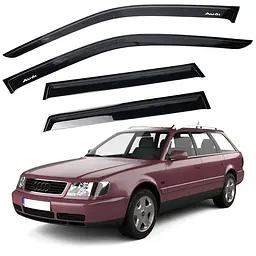 Дефлектори вікон вітровики Audi 100 / A6 Avant (4A / C4) 1990-1997 Voron Glass