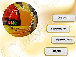 Презервативи One Color Sensation Will Get You There жовті 5 шт. у кейсі (ROZ6501052009) - мініатюра 3