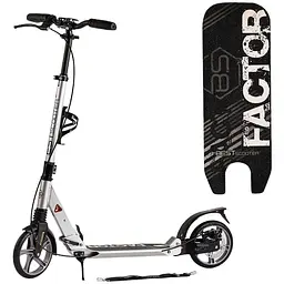 Самокат Best Scooter 80-105х46.5х13.6 см Чорно-білий 000255898