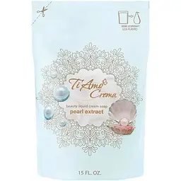 Крем-мило рідке TI AMO CREMA 450мл дой-пак З екстрактом перлин