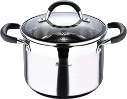 Каструля з кришкою MasterPro Foodies collection, 5 л (BGMP-1502-BK)