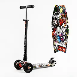Самокат Maxi Best Scooter 59х15х30 см Різнобарвний 000231326 - мініатюра 2