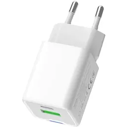 Зарядний пристрій ColorWay USB-C PD20W + 1xUSB QC4.0 white (CW-CHS062PD-WT) - мініатюра 4